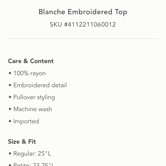 Anthropologie One Sept Blanche Embroidered Top - Picture 11 of 11